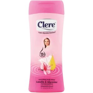 Clere Triple Glycerine Enriched Lanolin & Glycerine Nourishing Body Lotion Bottle 400ml