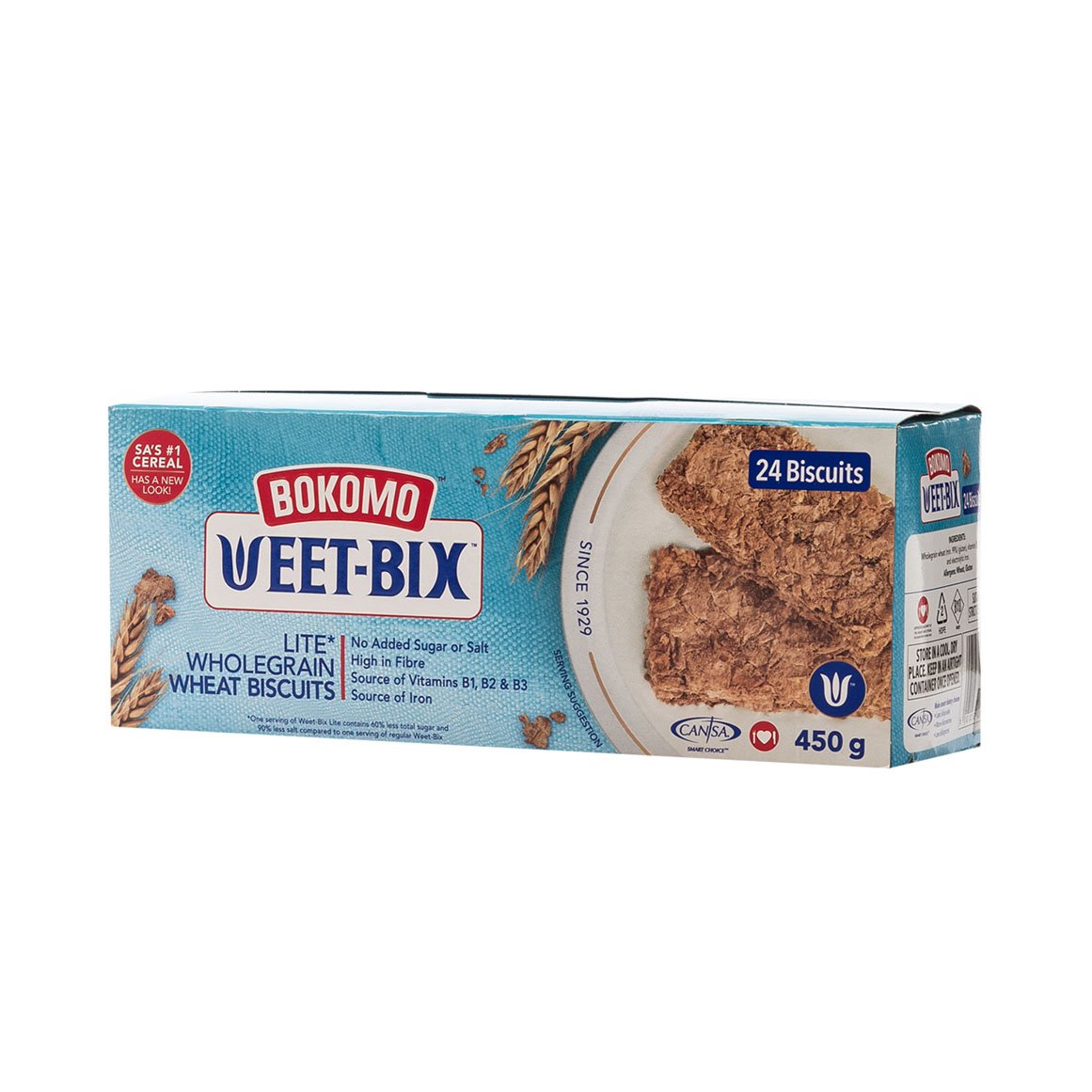 Bokomo Weetbix 450G Lite Wholegrain