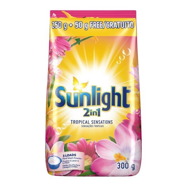 Sunlight Tropical Sensations 2in1 Hand Washing Powder Detergent 300ml