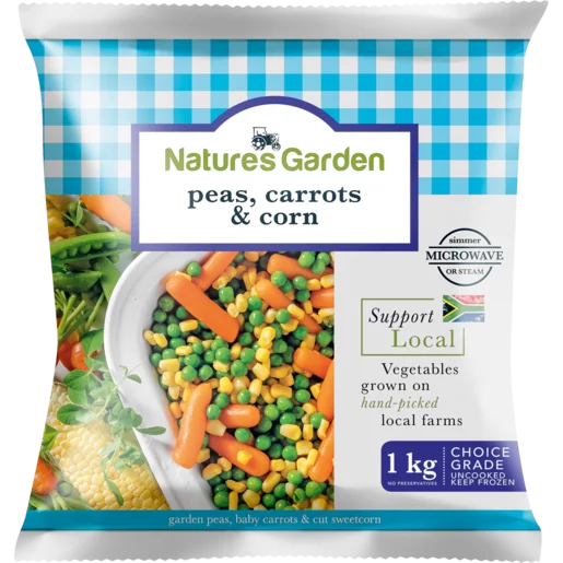 Natures Garden 1Kg Corn & Peas Mix