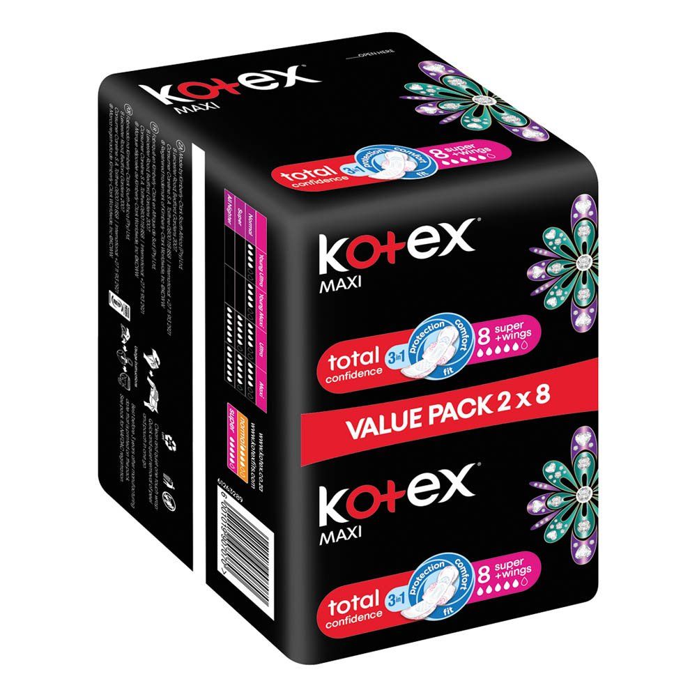 Kotex Designer Maxi Pads 16's Super Wings