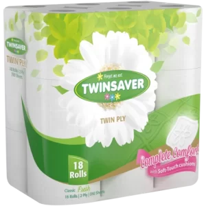 Twinsaver Toilet Rolls 2Ply 18S White