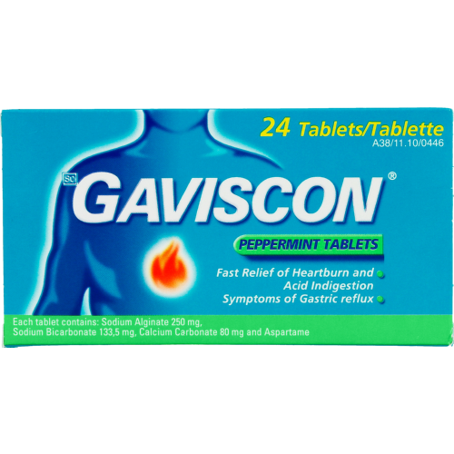 Gaviscon Peppermint Tablets 24 Tablets