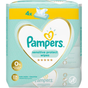 Pampers Wipes 56S 4 Pack Sensitive