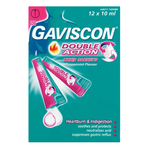 Gaviscon Double Action Liquid Sachets 12 x 10ml