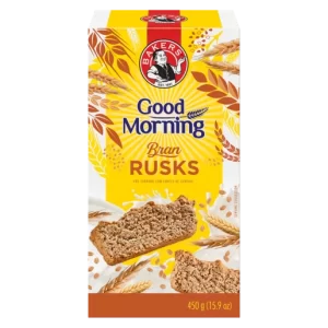 Bakers Good Morning Rusks 450G Bran