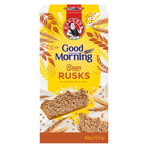 Bakers Good Morning Rusks 450G Bran