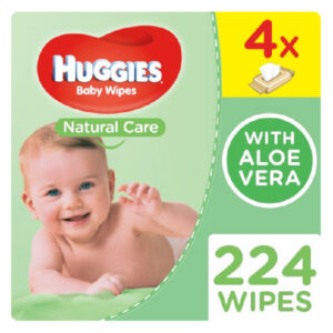 Huggies Natural Care Baby Wipes 4 x 56