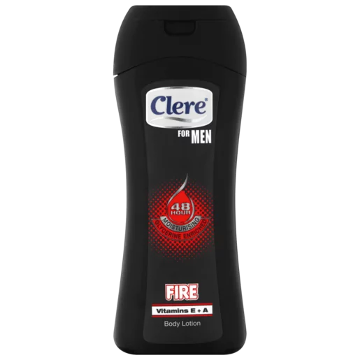 Clere For Men Glycerine Enriched Fire Body Lotion Bottle 400ml
