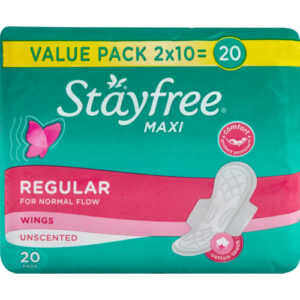 Stayfree Unscented Regular Wings Pads 20