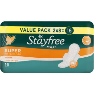 Stayfree Maxi Thick Super Wings 16 Pads
