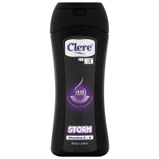 Clere For Men Storm Glycerine Enriched Body Lotion Bottle 400ml