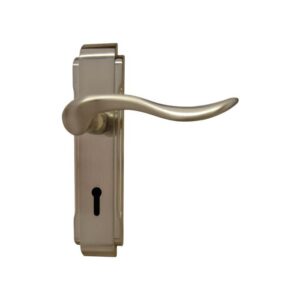 Upper Edge Brushed Satin Nickel Bellini 3 Lever Lockset BP575946