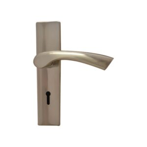 Upper Edge Brushed Satin Nickel Renato 3 Lever Lockset BP576047