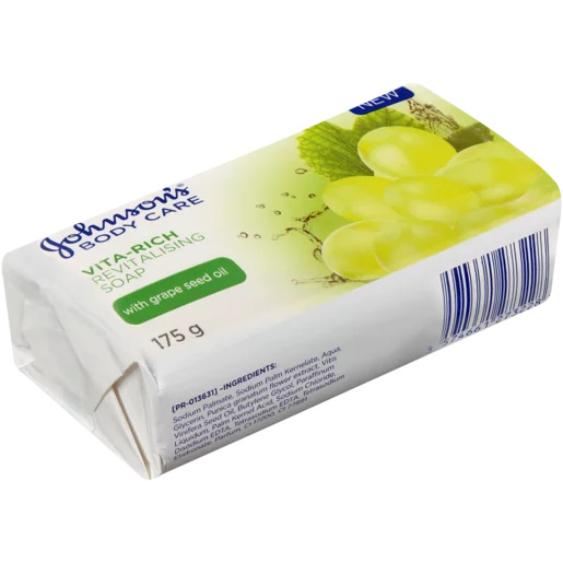 Johnson's Vita-Rich Grape Seed Replenishing Soap 175g