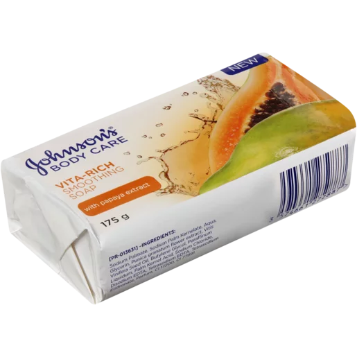 Johnson's Vita-Rich Papaya Replenishing Soap 175g