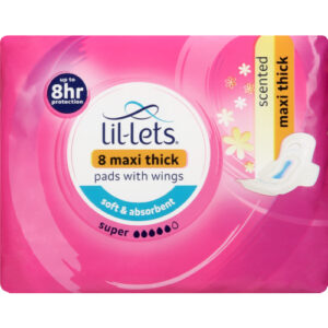 Lil-Lets Maxi Thick Pads Super Scented 8 Pads