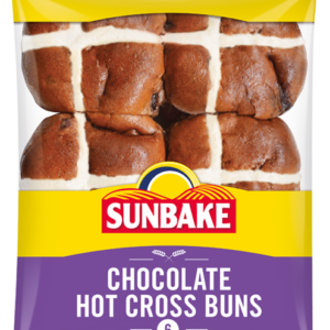Sunbake Hot X Buns Chocolate 6S