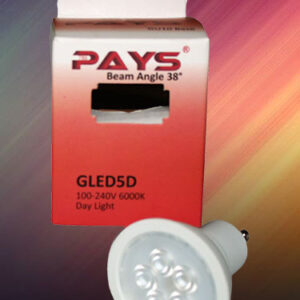 Pays Globe GU10 LED 5w High Power Daylight
