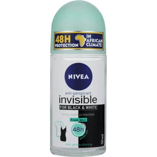 Nivea Black & White Fresh Mist Ladies Roll-On 50ml