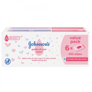 Johnson's Baby Gentle All Over 432 Wipes