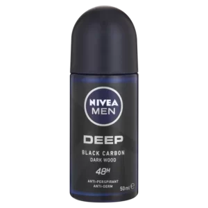 Nivea Men Deep Black Carbon Darkwood Anti-Perspirant Roll-On 50ml