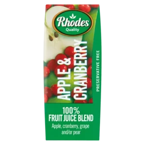 Rhodes 100% Juice 200Ml Apple & Cranberry