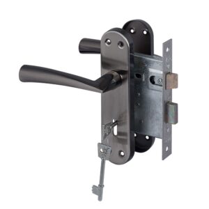 Dritta Lockset 3 Lever - Satin Black Nickel