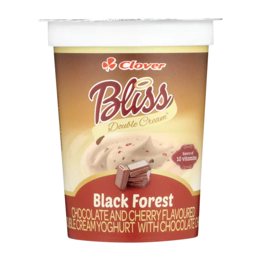 Clover Bliss Black Forest Flavoured Double Cream Yoghurt 175g