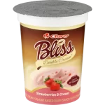 Clover Bliss Double Cream Strawberries & Cream Yoghurt Based Dairy Snack 175g