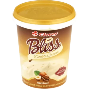 Clover Bliss Double Cream Hazelnut Yoghurt Based Dairy Snack 500g