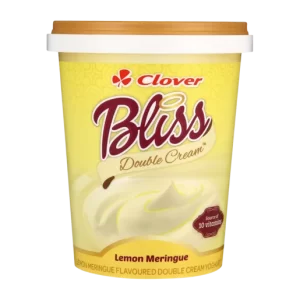 Clover Bliss Lemon Meringue Flavoured Double Cream Yoghurt Based Dairy Snack 500g