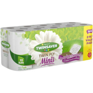 Twinsaver Toilet Rolls 2Ply 20S Mini