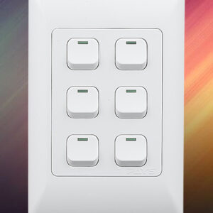 Pays Wall Switch 6 Lever 4x2