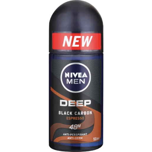 Nivea Men Deep Black Carbon Espresso Anti-Perspirant Roll-On 50ml