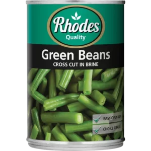Rhodes Green Beans Cross Cut 410G Brine