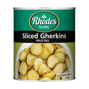 Rhodes Gherkins 3Kg Sliced In Dill
