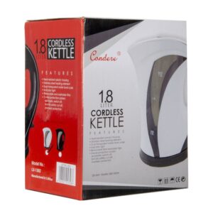 Condere Kettle Lx-1302 Plastic 1.8L Whit