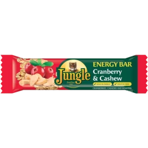 Jungle Energy Bar 40G Cranberry & Cashew