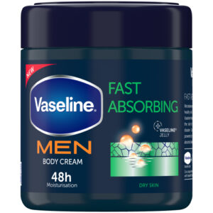 Vaseline MEN Moisturising Body Cream Fast Absorbing 400ml
