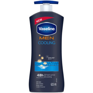 Vaseline Men Cooling Moisturizing Body Lotion For Dry Skin 625 ml