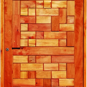 Solid Door MT Pivot Rustic Gold RH