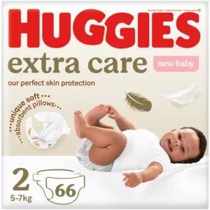 Huggies Gold New Baby Size 2 Disposable Nappies 66 Pack