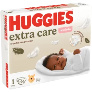 Huggies Extra Care Size 1 Diapers 96 Pack (6kg)