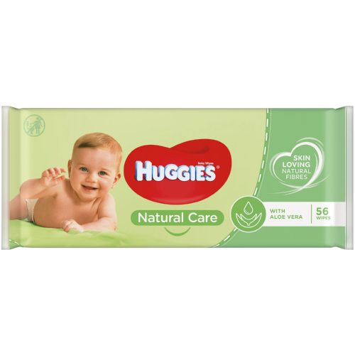 Huggies Natural Care Baby Wipes Aloe Vera 56 Wipes