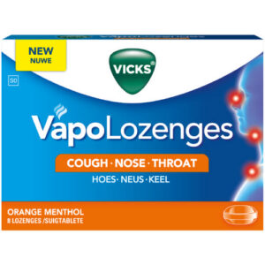 Vicks Vapolozenges Orange 8 Lozenges