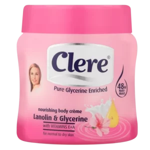 Clere Lanolin & Glycerine Nourishing Body Cream Tub 300ml