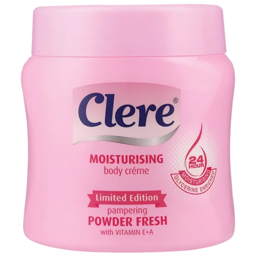 Clere Powder Fresh Moisturising Body Créme 300ml