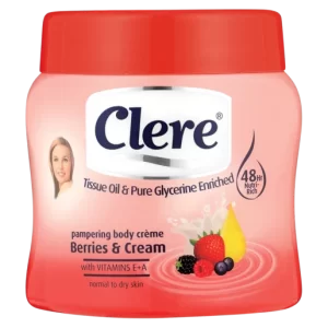 Clere Berries & Cream Hand & Body Cream 500ml