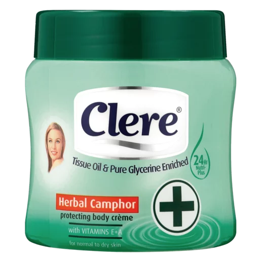 Clere Herbal Camphor Protecting Body Cream Tub 500ml